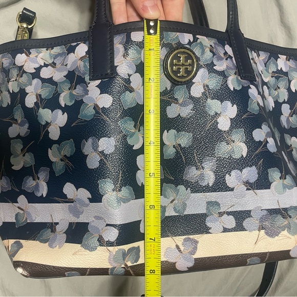 Tory Burch Floral and Stripe Crossbody Purse - Picture 12 of 14